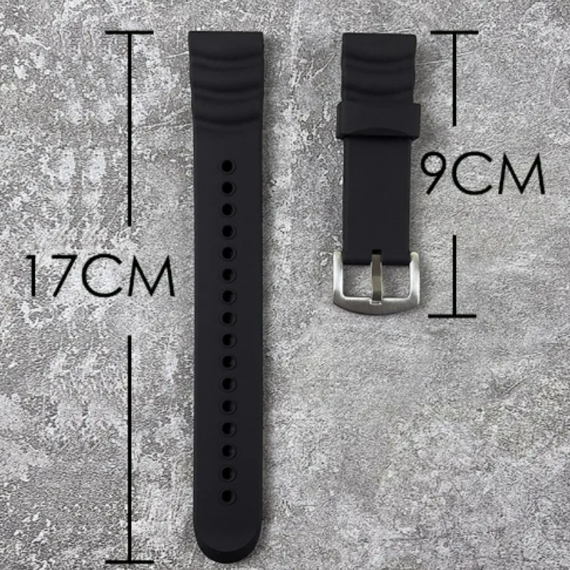 Cinturino nero esteso per gli orologi North Edge