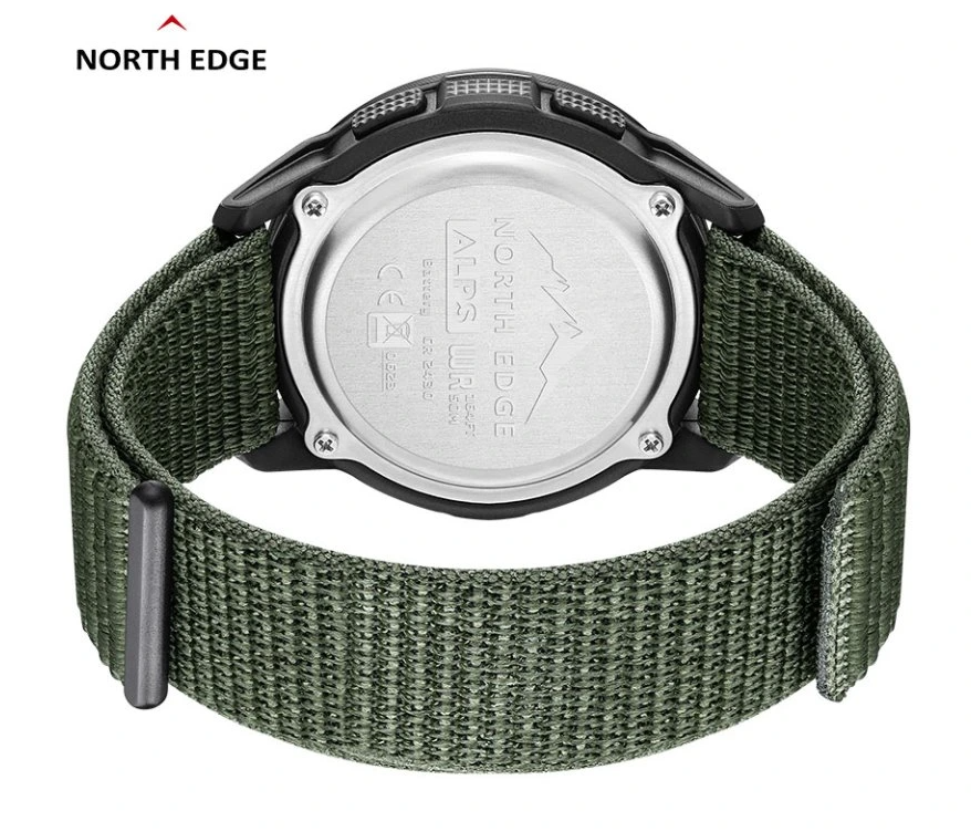 Curea din nylon kaki pentru ceasul North Edge ALPS